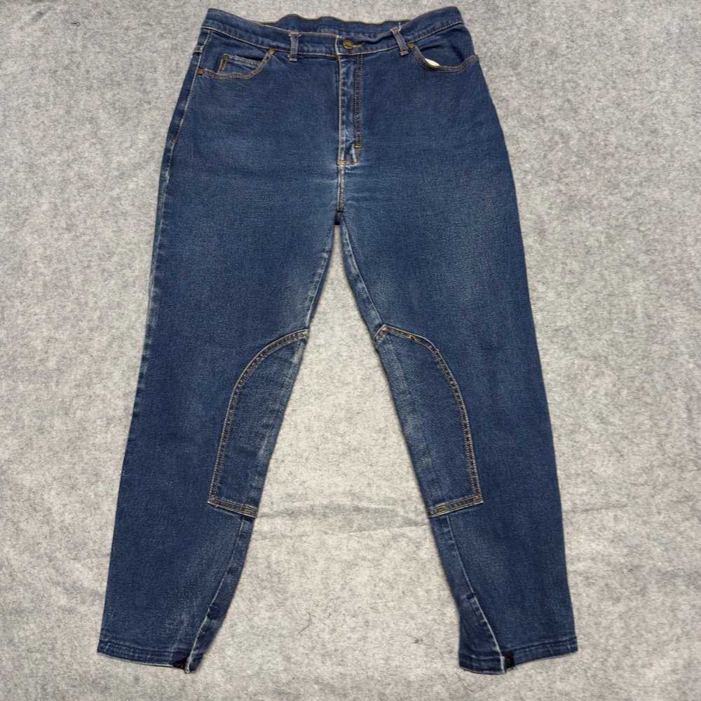 Vintage Gorringe Europa Blue Denim Riding Pants Made in‎ England Size 34